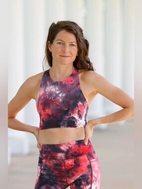 NWOT Relay Active 2-Piece Set in Berry Tie-Dye